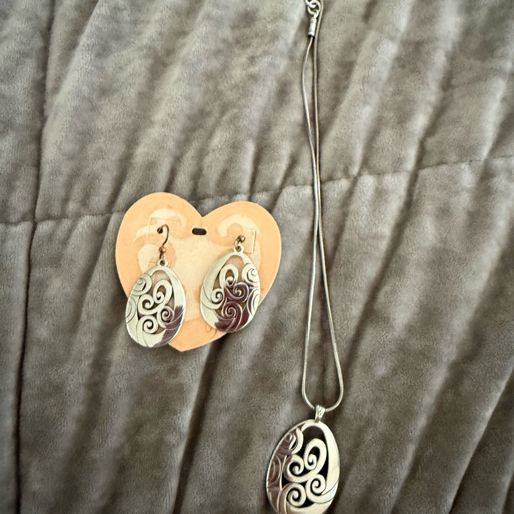 Brighton Silver Swirl Earrings